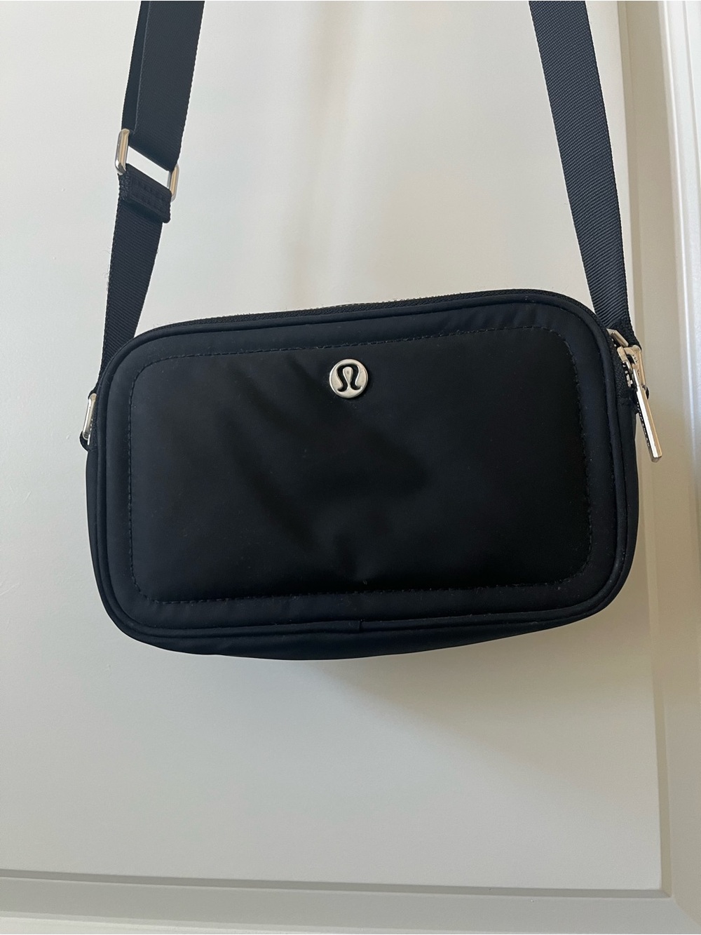 lululemon athletica Black Nylon Crossbody Belt Bag